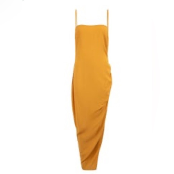 Reformation Mignon Dress in Ochre 0 - Picture 5 of 16